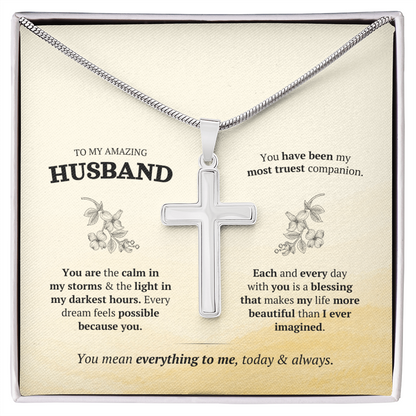 Artisan Cross with Snake Chain – Stainless Steel or Gold-Plated (14K & 18K Options Available)
