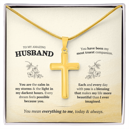 Artisan Cross with Snake Chain – Stainless Steel or Gold-Plated (14K & 18K Options Available)