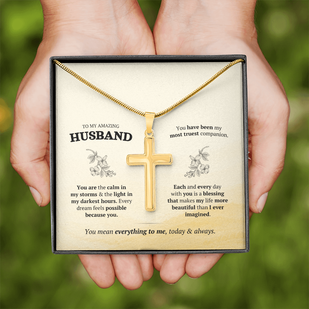 Artisan Cross with Snake Chain – Stainless Steel or Gold-Plated (14K & 18K Options Available)