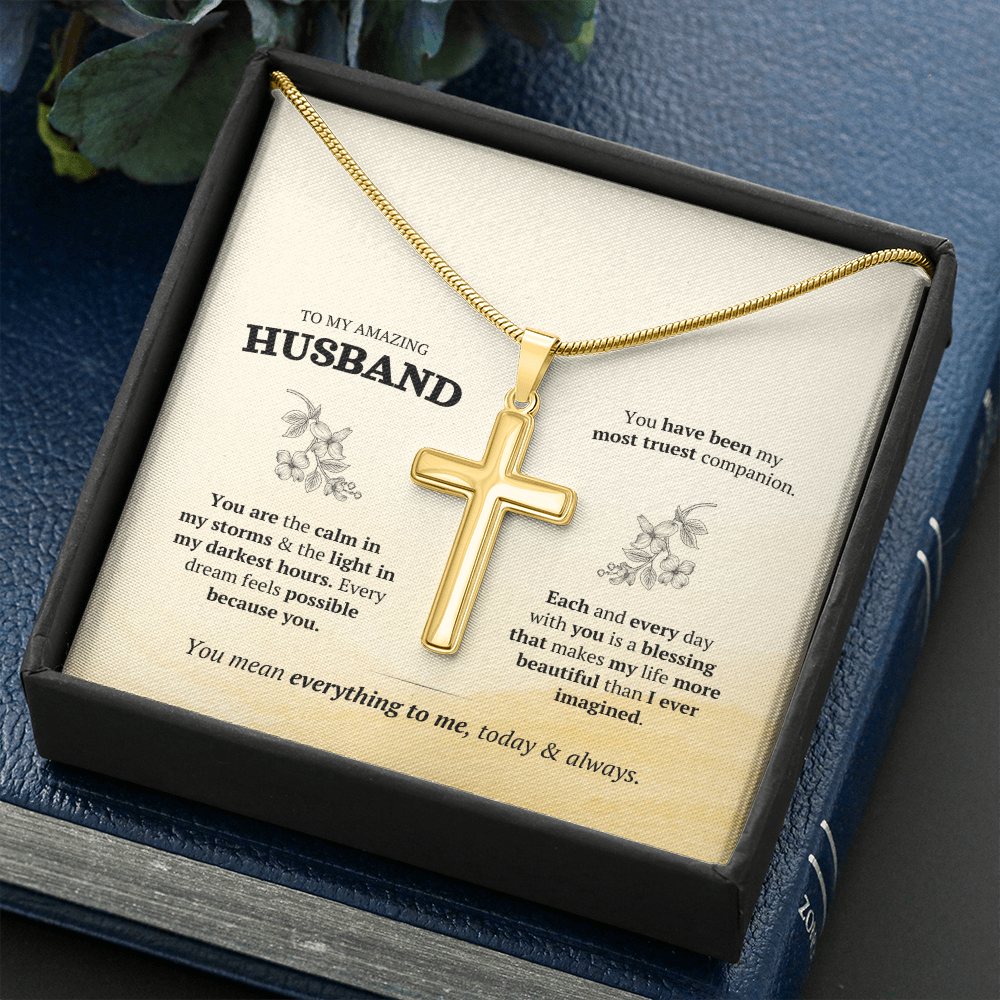 Artisan Cross with Snake Chain – Stainless Steel or Gold-Plated (14K & 18K Options Available)